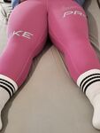 Pink Nike Pro Leggings: 6 Nude Pics