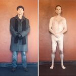 Clothed, and nude: 3 Nude Pics