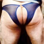 Blue and crotchless: 11 Nude Pics