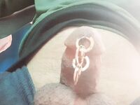 Pierced big dick : 2 Nude Pics