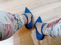 Crossdresser In Sexy Blue Jeans Pointed Toe High Heels: 11 Nude Pics