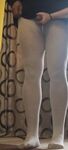 Pantyhose handjob in front of mirror: 14 Nude Pics