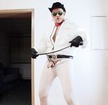 White Lycra Cowboy 1 : 5 Nude Pics