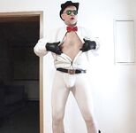 White Lycra Cowboy 1 : 5 Nude Pics