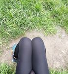 Outdoor in nylon tights: 28 Nude Pics