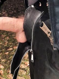 Leather Cop 32 (Piss Cigar Cum Shots XL): 7 Nude Pics