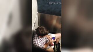 Gifted spied jerking off