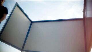 Beach cabin spy compilation