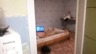 Caught my friend jerking off while watching porn