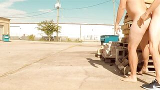 Caught Public outdoor fuck bareback breeding