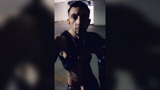 Latin thug banging a dealer in a front seat of his car