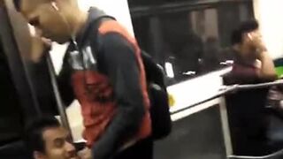 A quickie in the subway blowing cock
