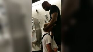 In public bathroom