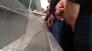 Urinal spy at a festival
