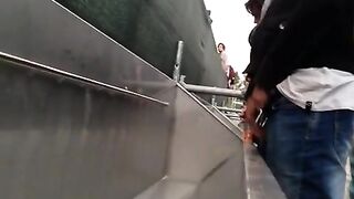 Urinal spy at a festival
