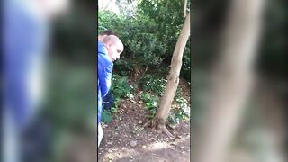 Spying Park cruising in Montjuic Barcelona Spain