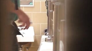 hot guys pissing at urinals