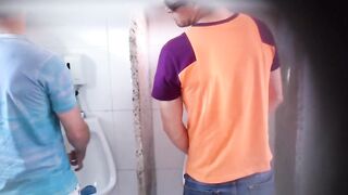 Caught fast blowjob in public toilet