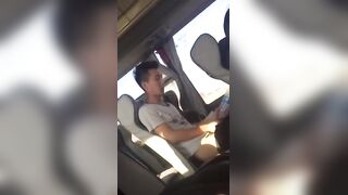 Guy jerking off on public bus and cumming in water bottle