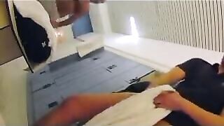 Cruising in Locker restroom college