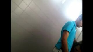 Caught Cute Guy Blown in Bathroom
