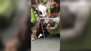 Riding more than the train fucked in public