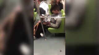 Riding more than the train fucked in public