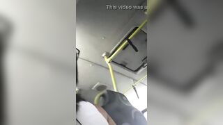Mature married man masturbates sneaking on the bus