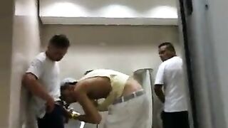 spy cam in a public understall