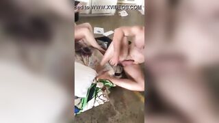 wife caught her husband fucking her friend