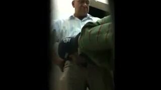 I suck a grandfather's dick in a public bathroom