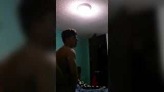 Straight dude eats cock for the first time and I recorded it with my hidden cam