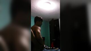 Straight dude eats cock for the first time and I recorded it with my hidden cam