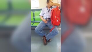 Dick out on subway
