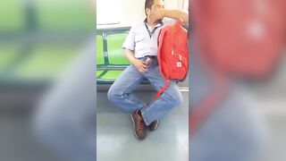 Dick out on subway