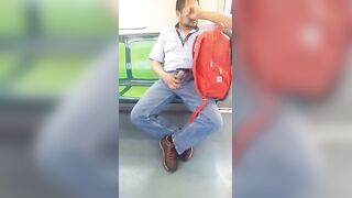 Dick out on subway