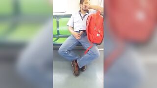 Dick out on subway