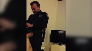 Caught Police hard blowjob