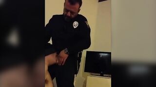 Caught Police hard blowjob