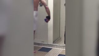 Locker room showers Sneaky Tug