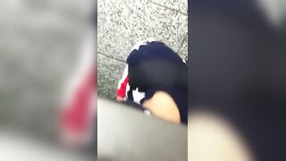Spying hot cholo on toilet