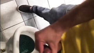 Big cock wankers on bathroom