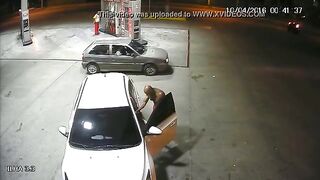 drunk police at the service station give him a blowjob in the car