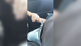 Uber Driver touched my huge fat cock to pay for the trip