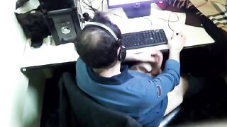 Caught cruising in a cyber cafe spy cam