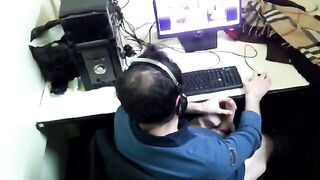 Caught cruising in a cyber cafe spy cam