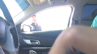 Homeless Guy Watches Stud Cum in Driver's Seat