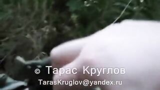 Russian soldier get's boner watching phone porn