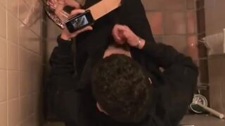 Caught wanking in public toilets