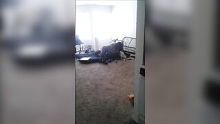 Caught lil slut and dl dude